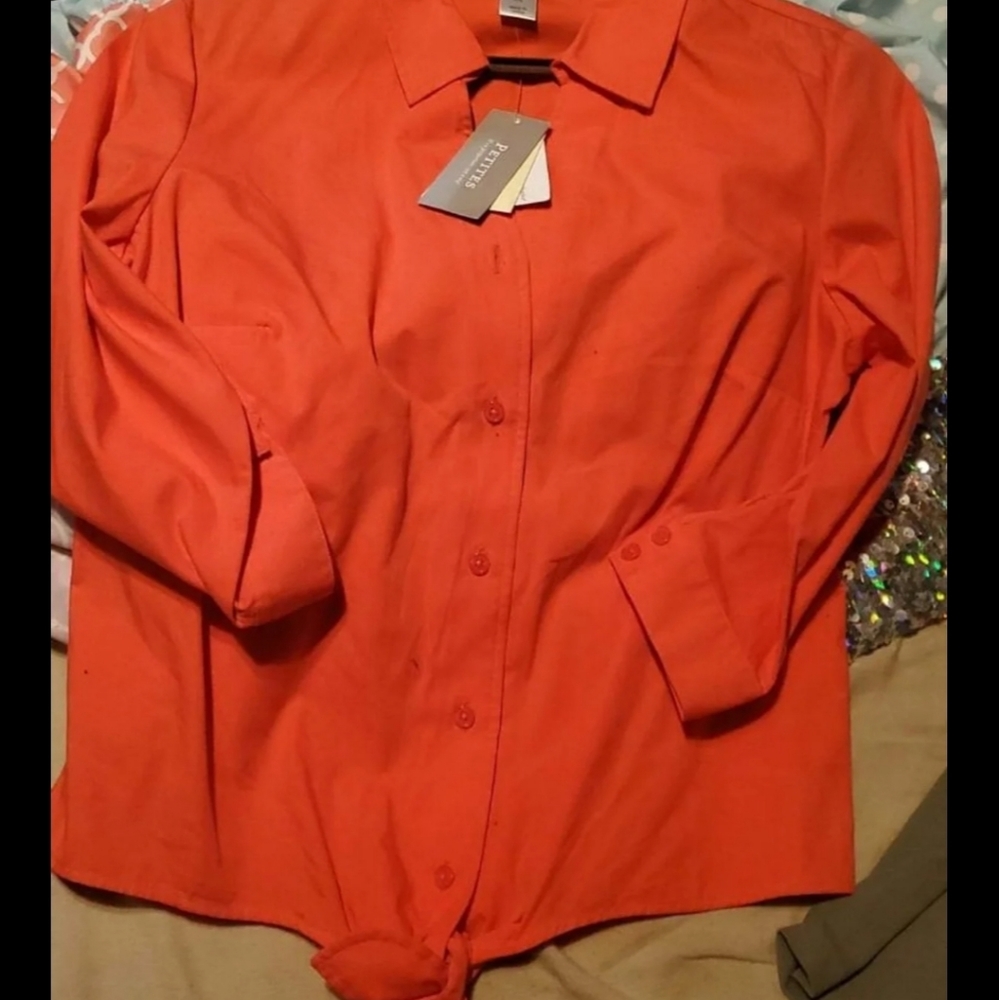 Nwt christopher & babks dress shirt burnt orange